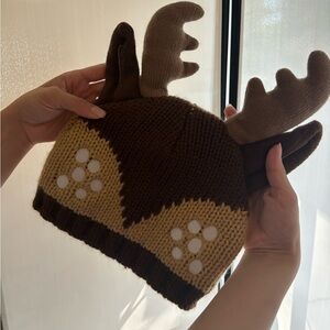 Cute Reindeer Knitted Beanie